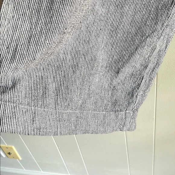 Chico's Black and White Wide Leg Linen Blend Coastal Lagen Look Pants Sz 12 or L - Picture 5 of 11